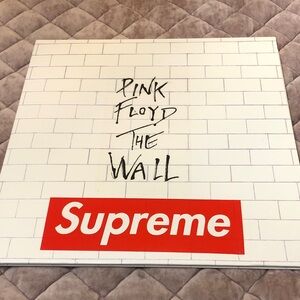 Supreme Red and White Pink Floyd The Wall Art